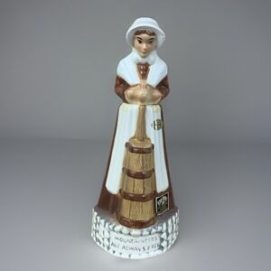 Ezra Brooks Mountaineers Are Free Woman Butter Churn Whiskey Decanter Bottle '72